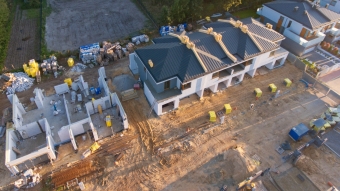 Postęp prac budowlanych - Osiedle Ciche Iganie ul. Piękna III Etap jesień 2019
