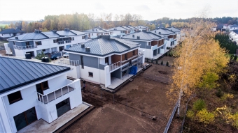 Postęp prac budowlanych - Osiedle Ciche Iganie ul. Piękna III Etap jesień 2019