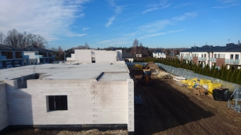 Postęp prac budowlanych - Osiedle Ciche Iganie ul. Piękna III Etap wiosna 2019