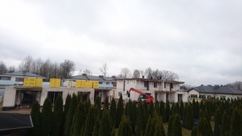 Postęp prac budowlanych - Osiedle Ciche Iganie ul. Piękna III Etap wiosna 2019