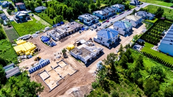 Postęp prac budowlanych - Osiedle Ciche Iganie ul. Piękna III Etap lato 2019