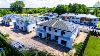 Postęp prac budowlanych - Osiedle Ciche Iganie ul. Piękna III Etap lato 2019