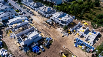 Postęp prac budowlanych - Osiedle Ciche Iganie ul. Piękna III Etap lato 2019