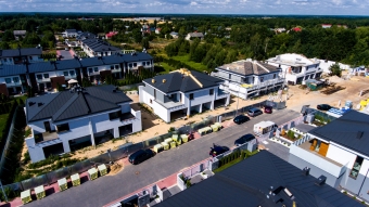 Postęp prac budowlanych - Osiedle Ciche Iganie ul. Piękna III Etap lato 2019