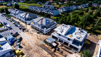 Postęp prac budowlanych - Osiedle Ciche Iganie ul. Piękna III Etap lato 2019