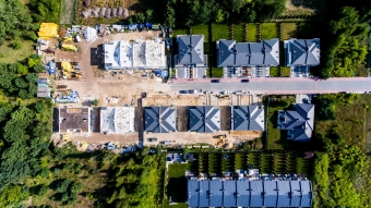 Postęp prac budowlanych - Osiedle Ciche Iganie ul. Piękna III Etap lato 2019