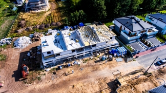 Postęp prac budowlanych - Osiedle Ciche Iganie ul. Piękna III Etap lato 2019